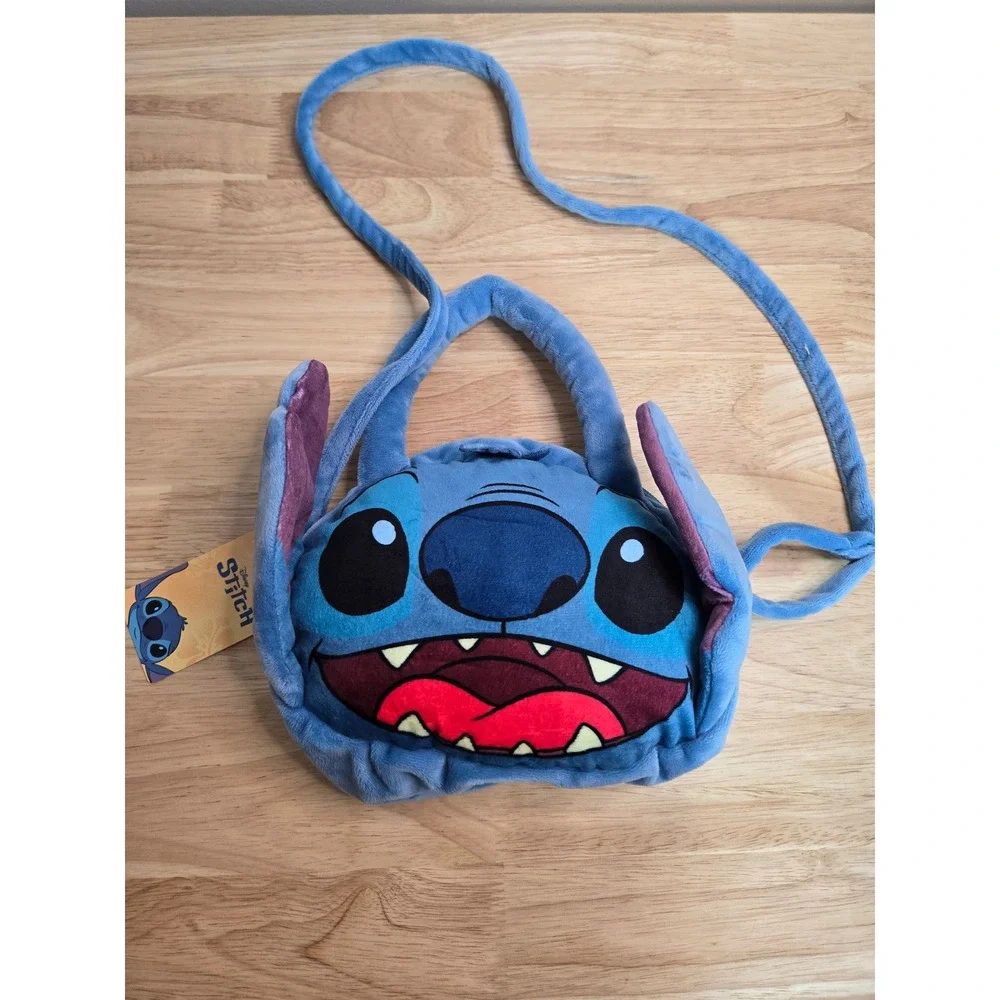 Disney Stitch Plush Crossbody Bag Blue Lilo & Stitch Shoulder Purse Hobby Lobby